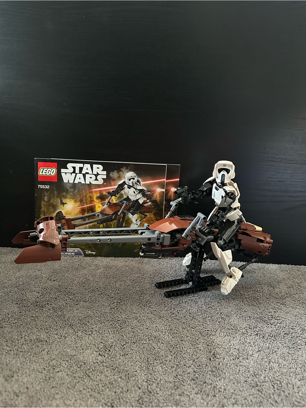 LEGO Star Wars 75532 Scout Trooper & Speeder Bike 100% Complete Retired